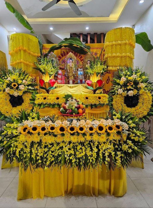 Lập bàn thờ phật tang lễ